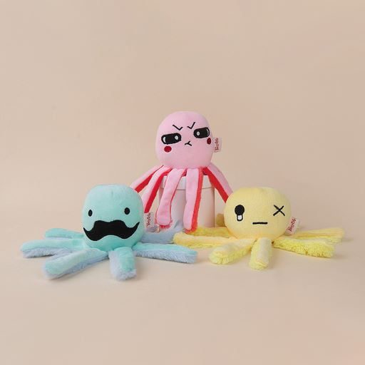 Puppy Life Cotton Octopus With Sound Toy For Dogs ,Size