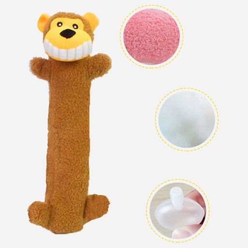 Puppy Life Dog Plush Toy And Cotton Squeaky Toy ,Size: 37.5*18Cm
