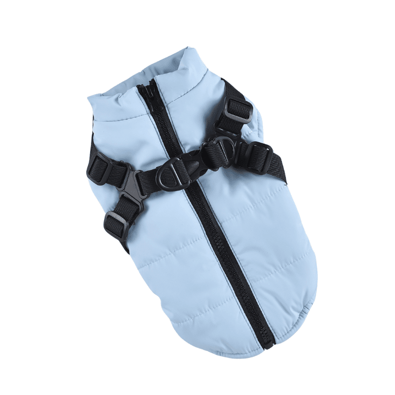 Hong Pet Chest Strap Cotton Coat - Blue