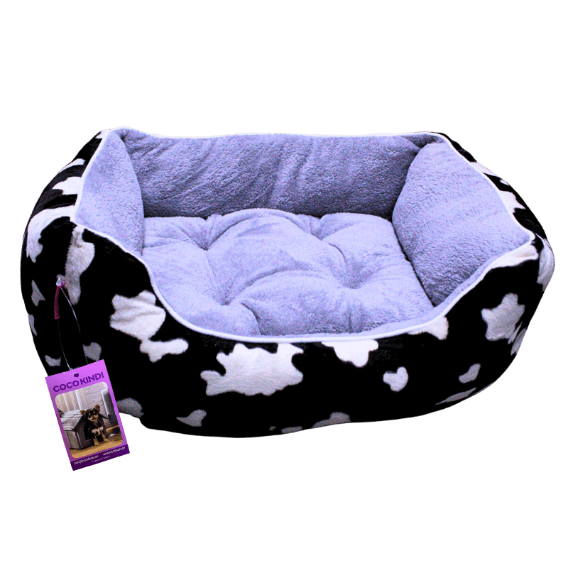 Coco Kindi Cow Pattern Washable Sofa Fur Bed