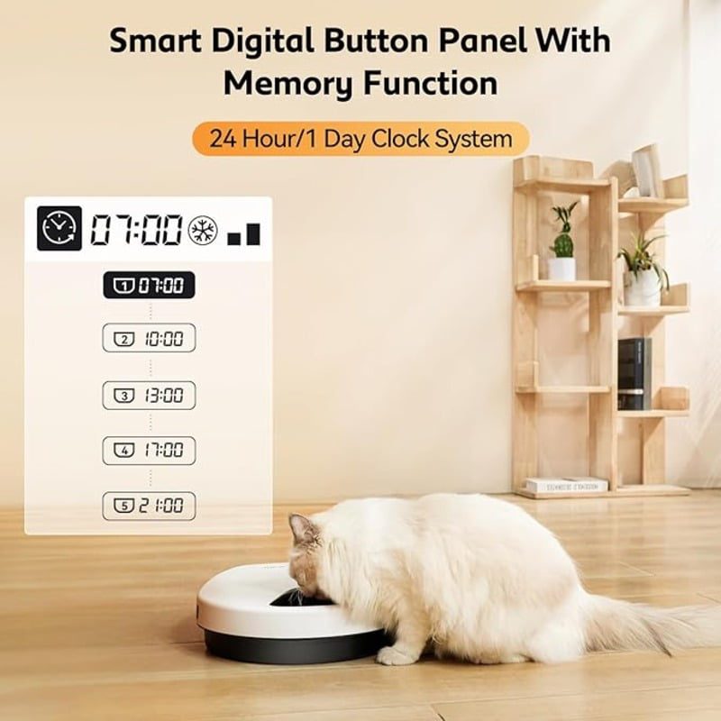 UBPet Smart Refrigerated 5 Meal Auto Pet Feeder - F10