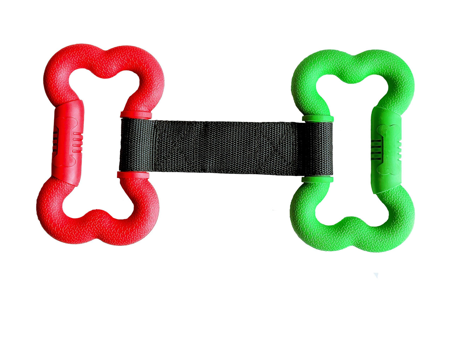 Miss Bear Colorful Two Chain Rubber Dog Chew Toy (Medium Dogs)