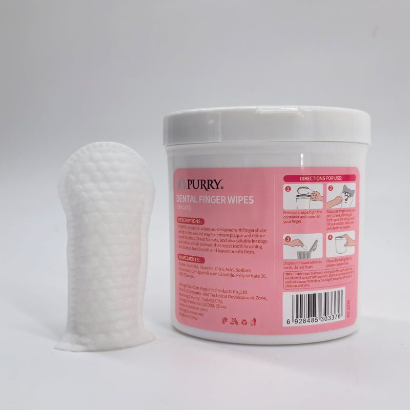 Purry Dental finger wipes for cats-50ct