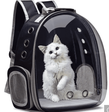 Woofy High Quality Breathable Transparent Pet Backpack-40Cmx30Cmx20Cm