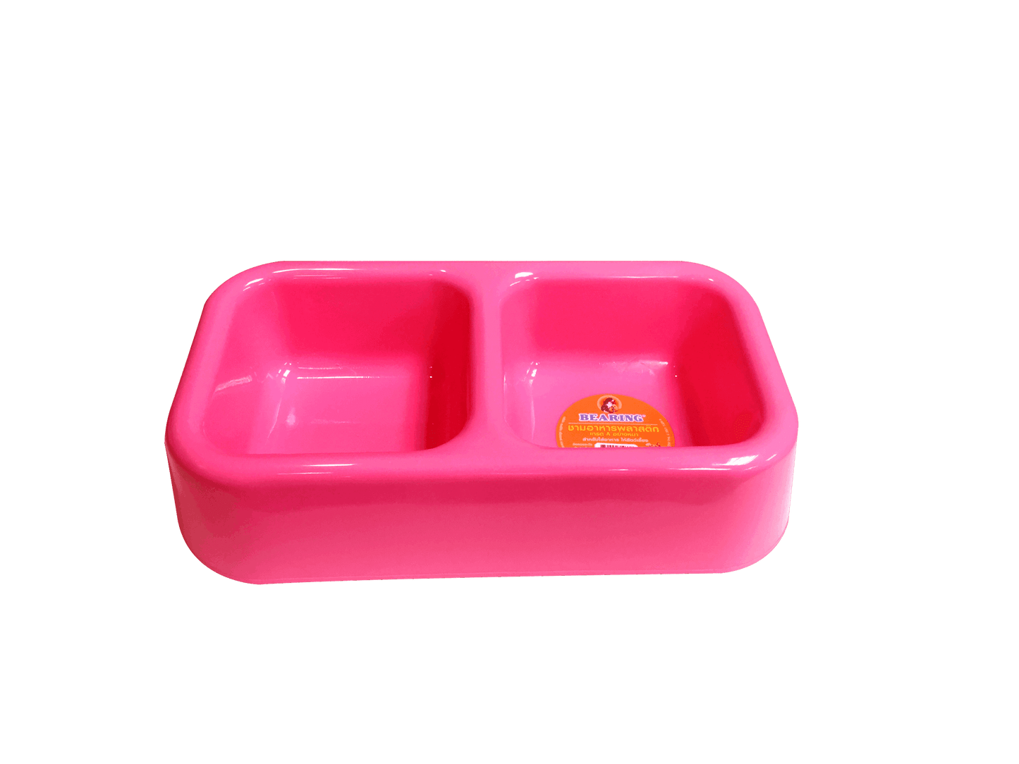 Bearing Twin Pet Bowl Small-mixed colour
