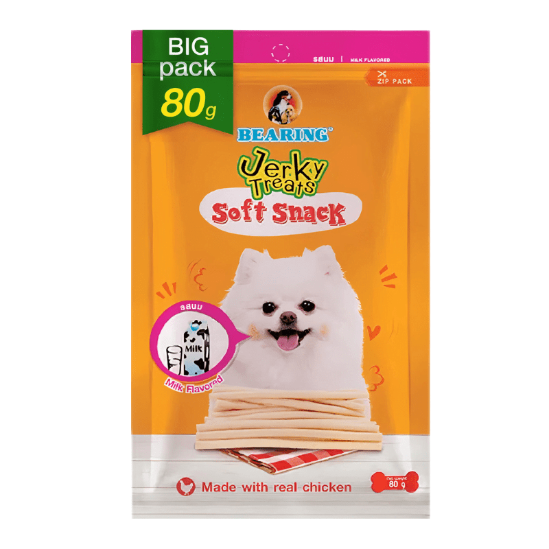 Bearing Jerky Treats Sticks Milk Flavor-80 Gm