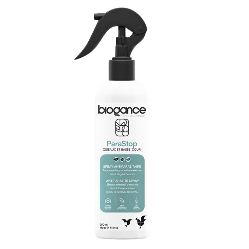 Biogance ParaStop- Antiparasite Spray-Birds-Chickens-Turkeys -250ml