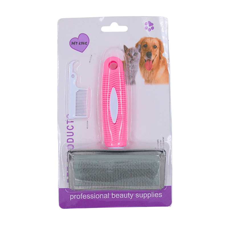 Pet King Slicker Brush For Dogs And Cats - 16.5*9Cm