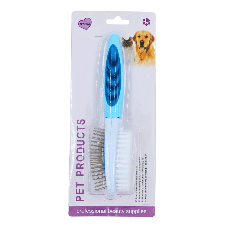 Pet King Double Sided Brush For Dogs And Cats - 23*6.5 Cm ( Large)