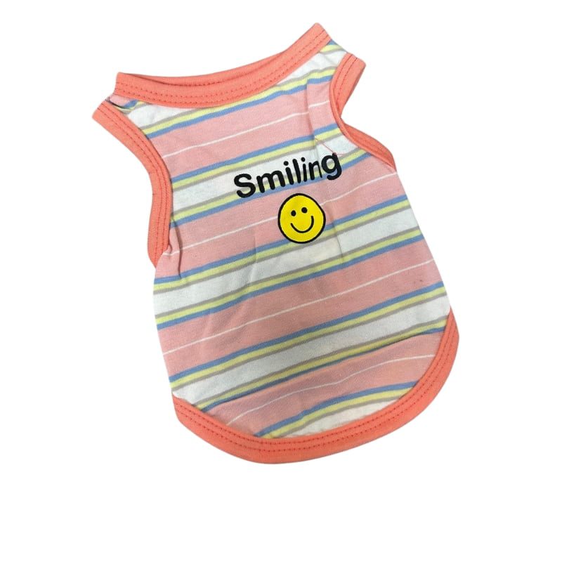 Hong Pet Orange White Line Cotton Pet Cloth-Small
