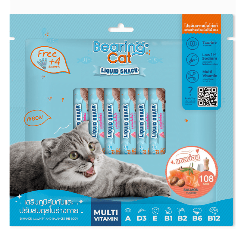 Bearing Cat Liquid Snack Salmon (16+4 sachets)