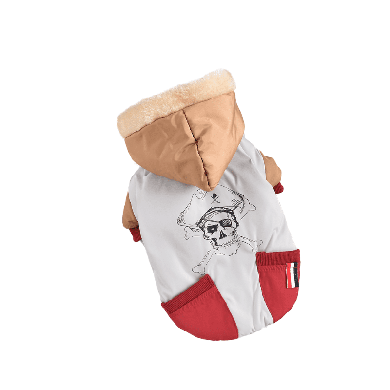 Hong Pet Pirate Printed Windproof Jacket - Red