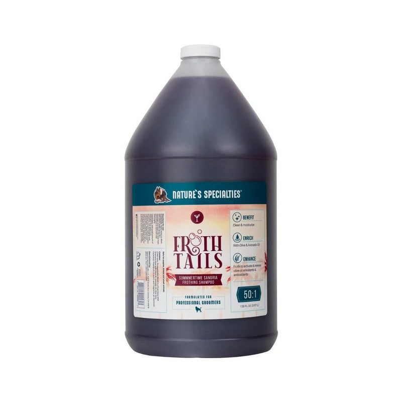 Natures Specialties Froth Tails Summertime Sangria Shampoo Gallon For Dogs & Cats-3.8L