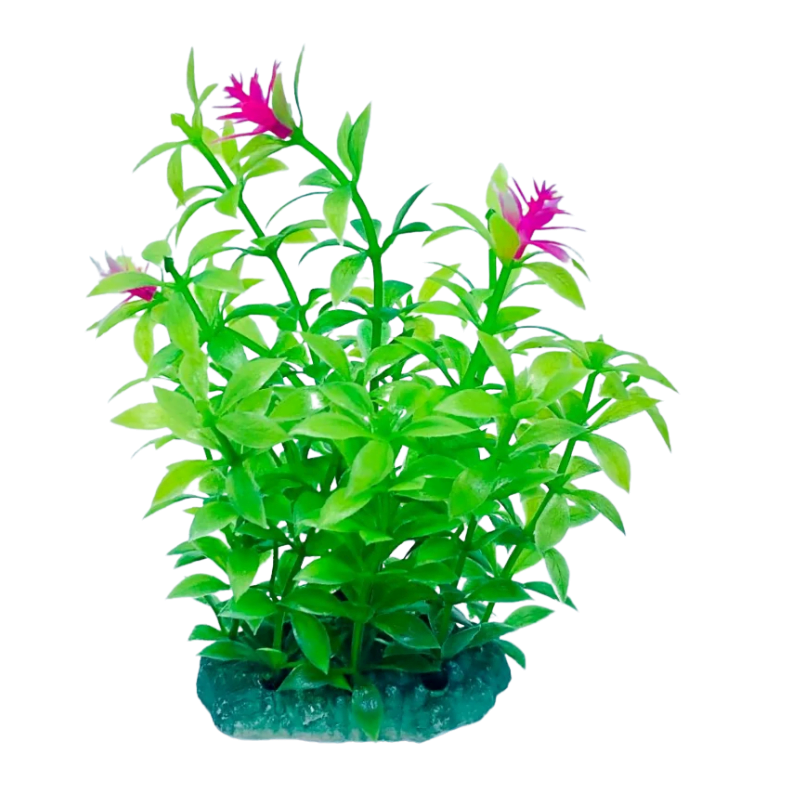Aquarium Plastic Plant -M415-W7*H13 Cm (Sold By 6 Pcs/Pack)