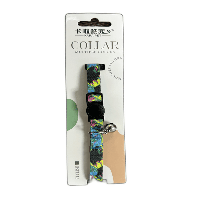 Cozy Paws Safe Cat Collar With Bell -25cm-Gradient Print
