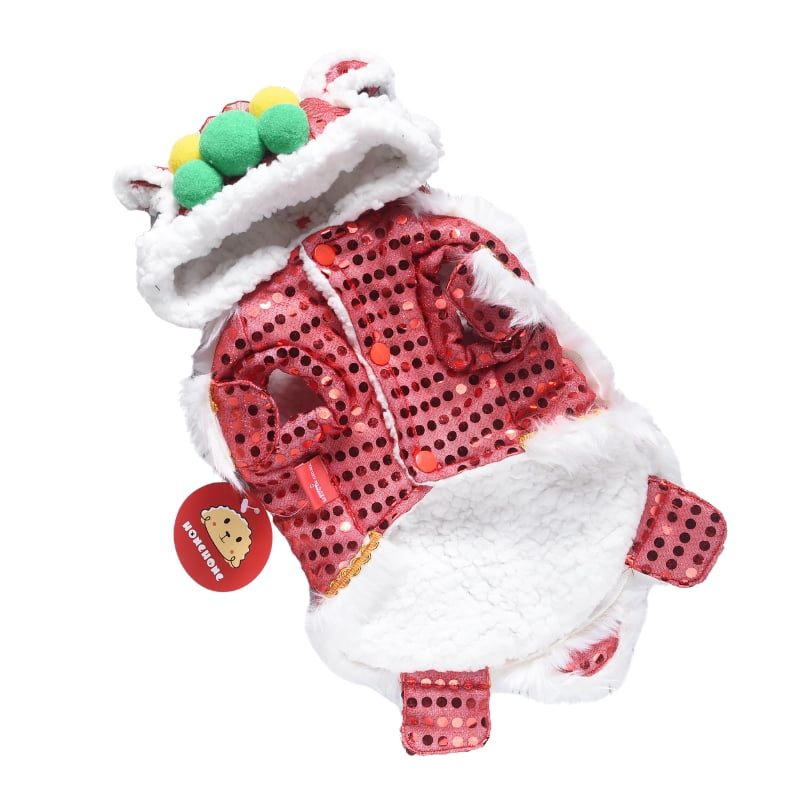 Hong Pet Tong Suit Jacket - Red-XS