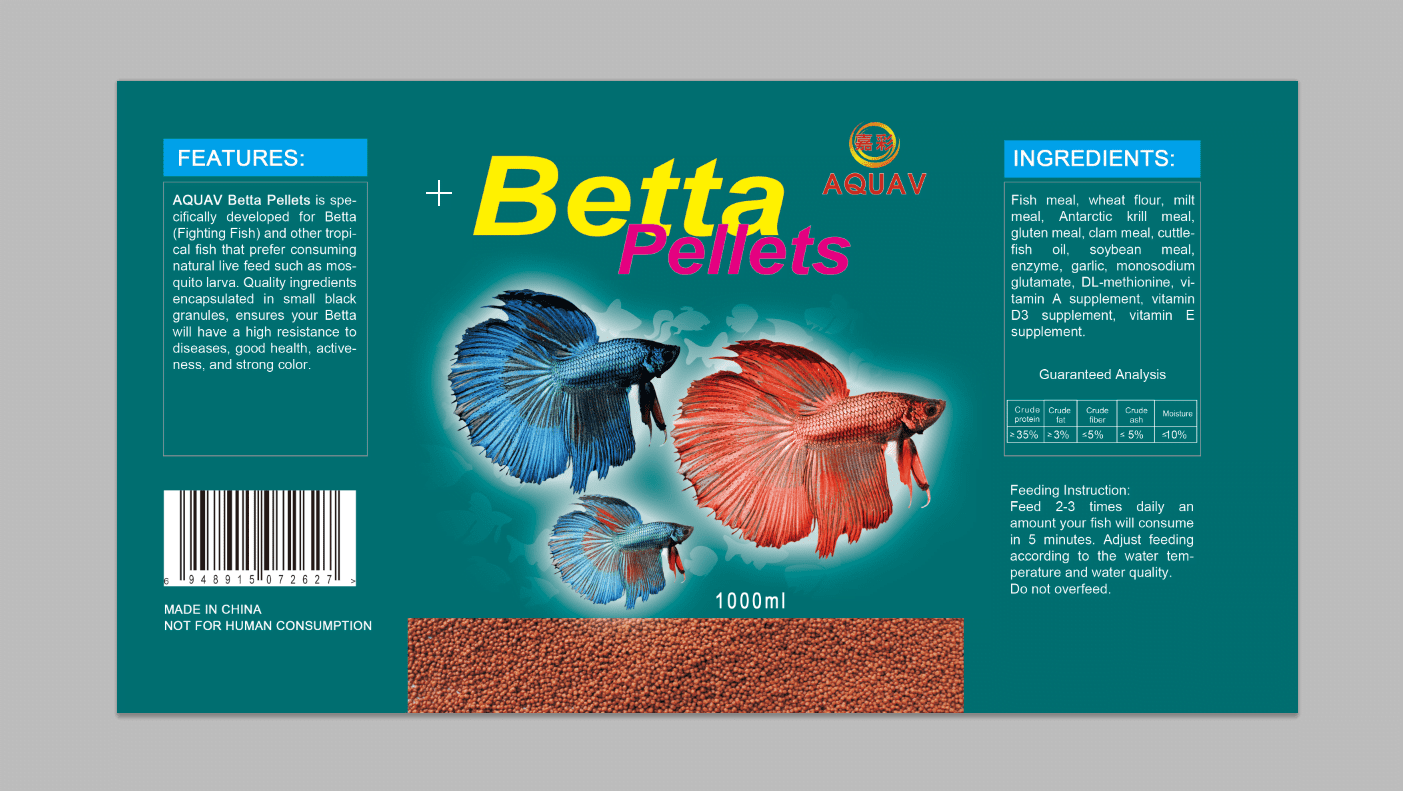 Aquav Betta Pellets