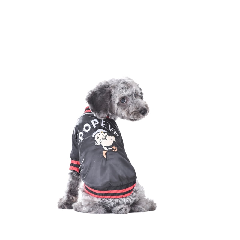 Hong Pet Red Ribbon Dog  Hoodie