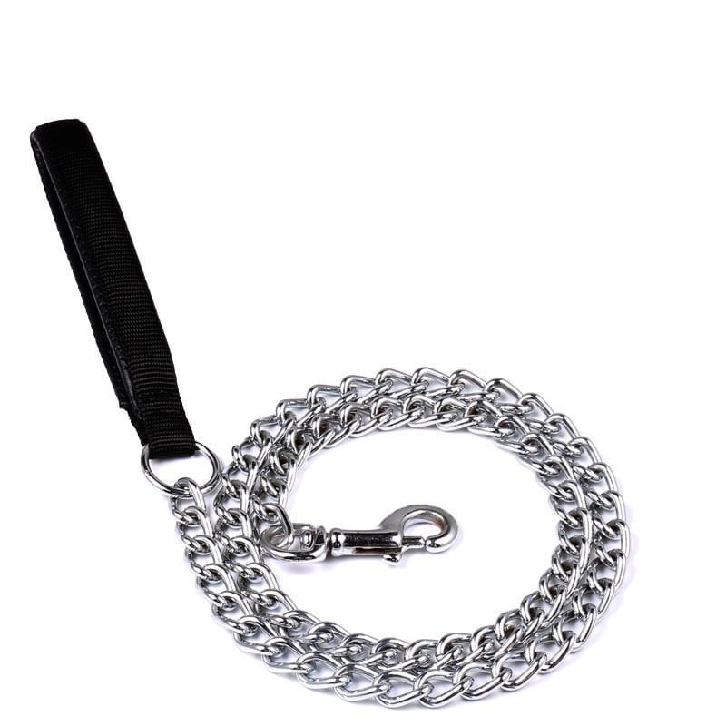 For Pet Dog Lead Chain With Pu Handle Size : Large (3.5*120Cm) (Mixed Colors)