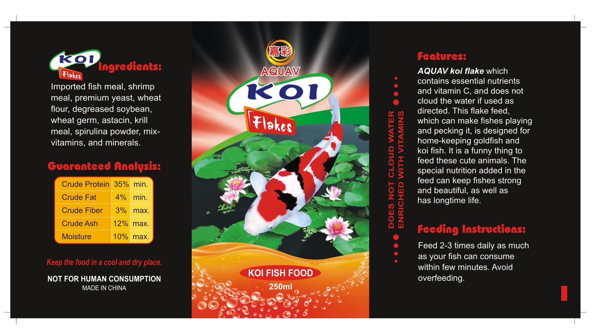 Aquav Koi Fish Flake