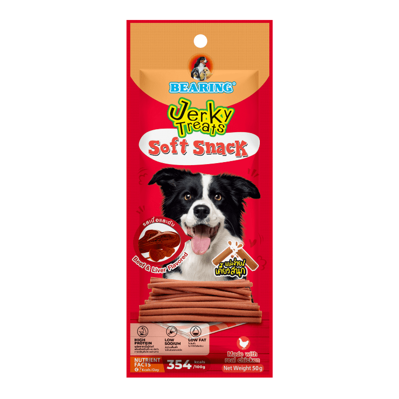 Bearing Jerky Treats Sticks Beef+Liver Flavor 50 Gm