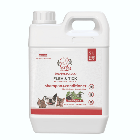 Noventis Sense Botanics Anti Flea &amp; Tick Shampoo 5 ltr