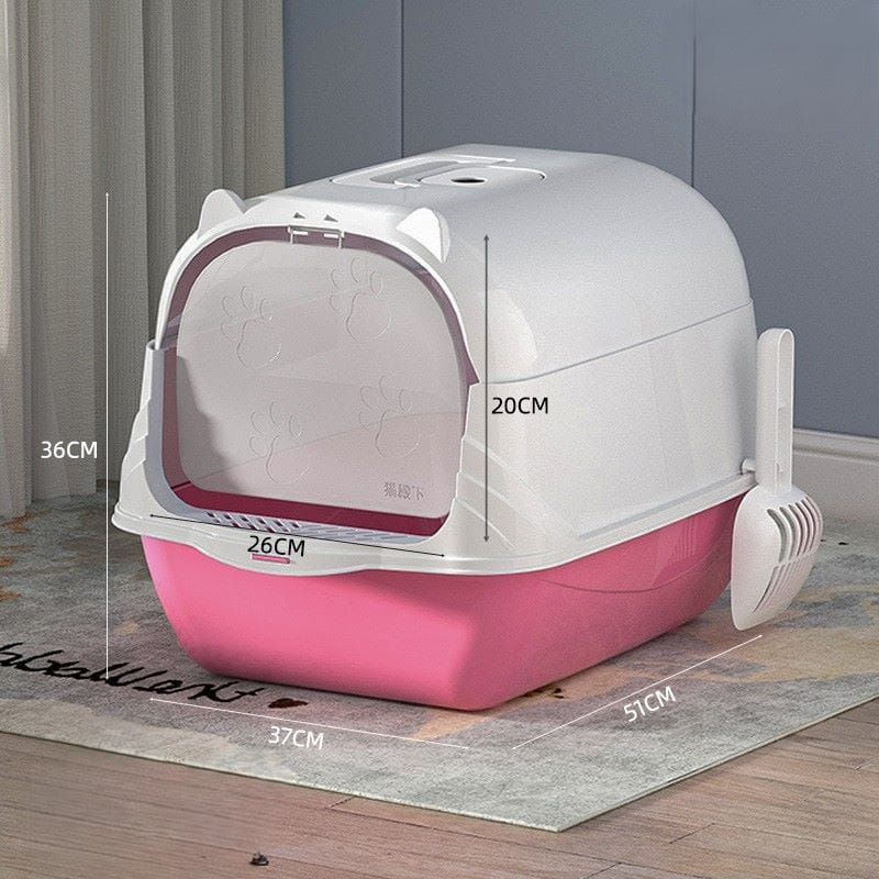 Cozy Paws Hooded Cat Toilet-51*36*37cm