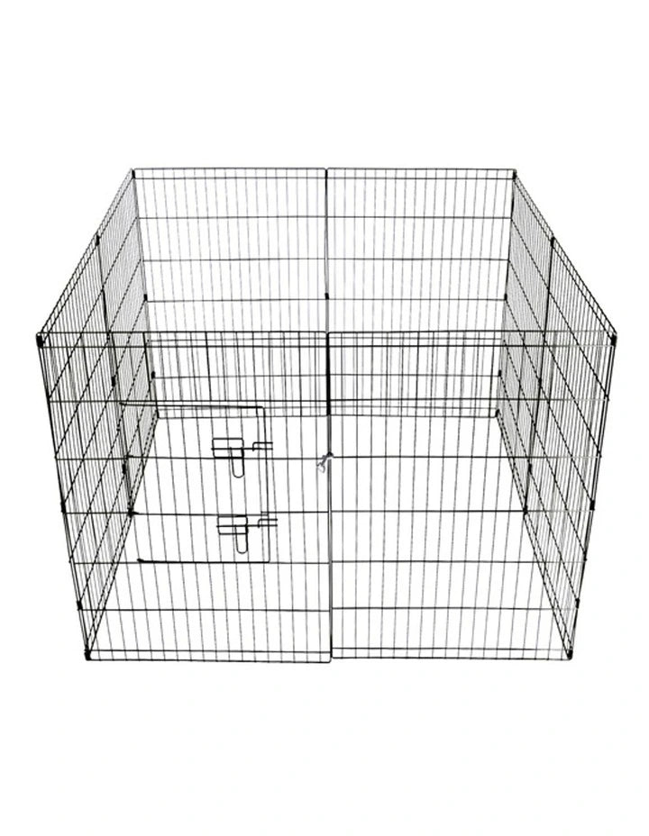 Cozy Paws Metal Foldable Pet Play Pen With Door (8 Panels)-61*91 Cm