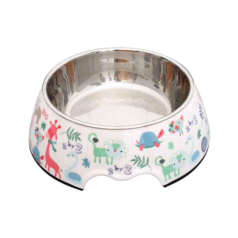 Cozy Paws Single Melamine Bowl -14x17.5x6cm White Scoopy
