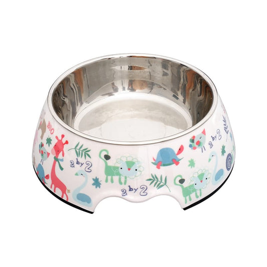 Cozy Paws Single Melamine Bowl -14x17.5x6cm White Scoopy