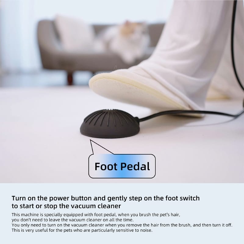 Shernbao Vacuum Cleaner With a Foot Pedal And Self Cleaning Pet Brush kit