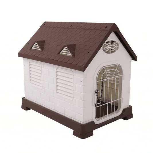 Cozy Paws Plastic dog house with Door-65*47*66cm-coffee