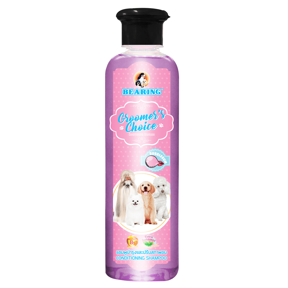 Bearing Groomer Choice Conditioning Shampoo For Dogs  Bubble Gum-365 ml