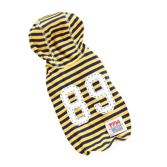 Hong Pet Yellow  Stripe Cotton Cloth For Pets- XS