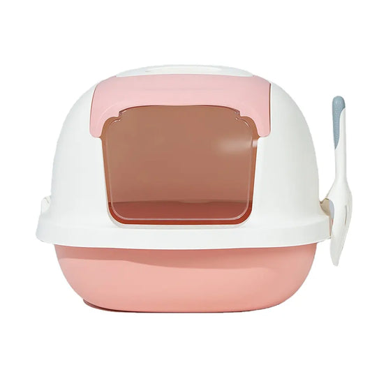Pakeway Ark Series Cat Litter Box-52.1x42.7x41.4cm (Mixed Colors)