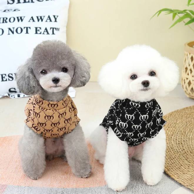Hong Pet Love Check Sweater Vest - Black