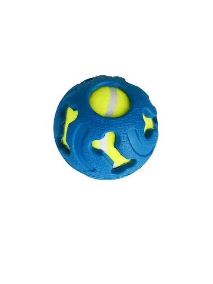 Miss Bear Colorful Dog Toy With Tennis Ball (Medium Dogs)