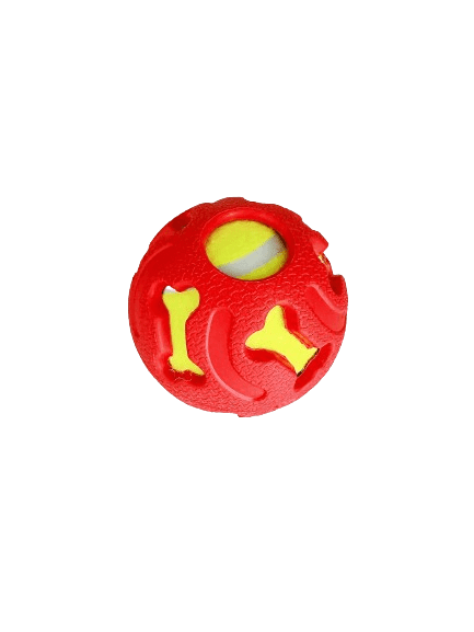 Miss Bear Colorful Dog Toy With Tennis Ball (Medium Dogs)