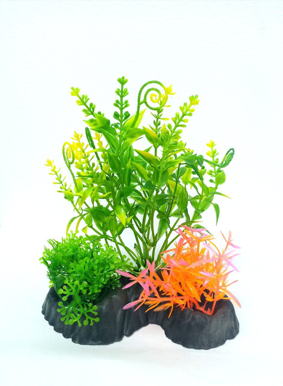 Aquarium Plastic  Plant - M516-W13*H13 Cm(Sold By 2Pcs/Pack)