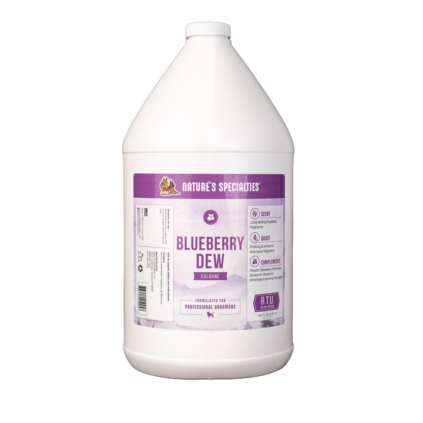 Natures Specialties Blueberry Dew Cologne 3.8 Ltr / Gallon