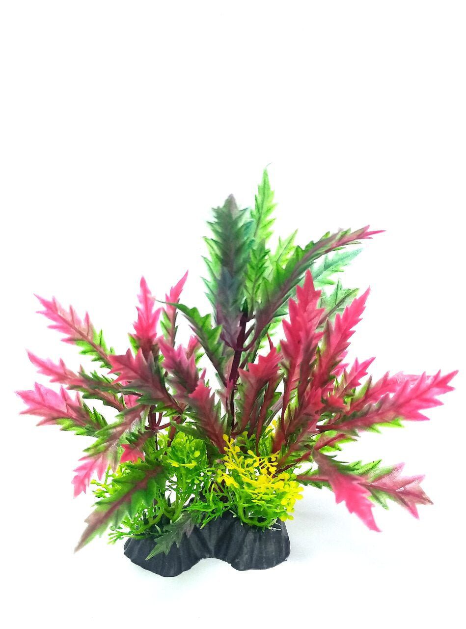 Aquarium Plastic  Plant - P516 -W8*H14 Cm(Sold By 6Pcs/Pack)