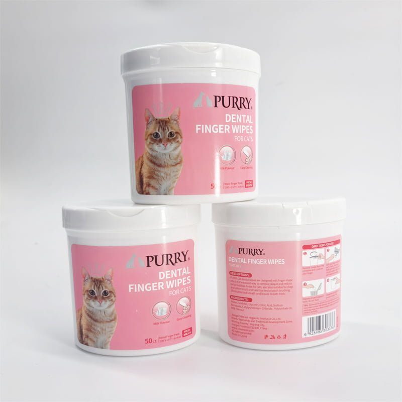 Purry Dental finger wipes for cats-50ct