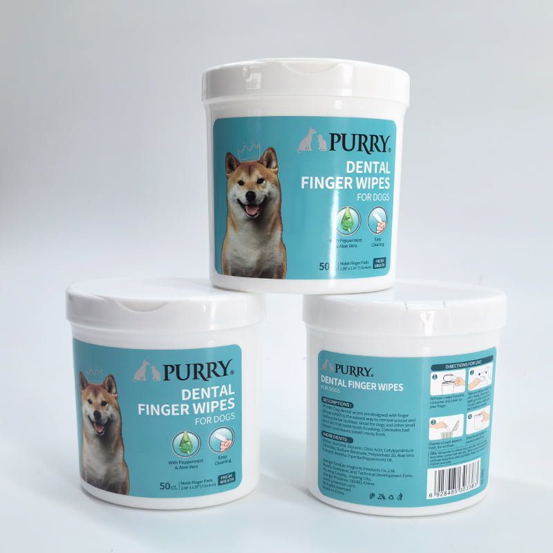 Purry Dental finger wipes  for dogs-50ct