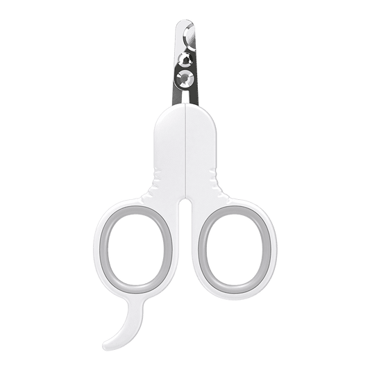 pakeway Pet Nail Clipper-Q double edge style-L 12.7 x W7.3 x T 0.7 cm-Grey