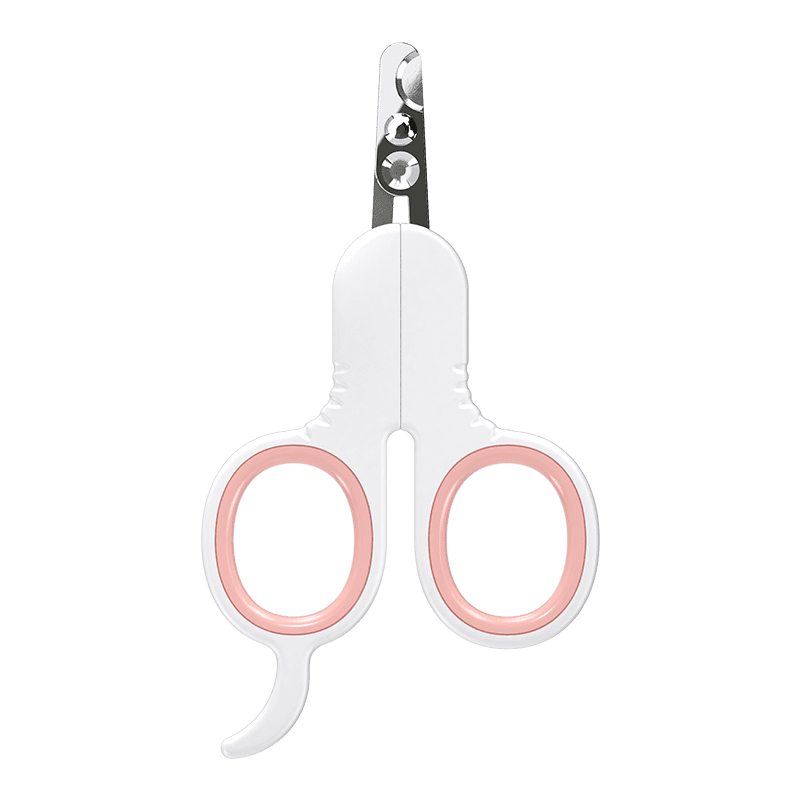 pakeway Pet Nail Clipper-Q double edge style-L 12.7 x W7.3 x T 0.7 cm-Pink