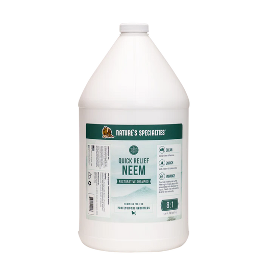 Natures Specialties Quick Relief Neem Shampoo For Dogs And Cats - 3.87 Liter / Gallon (Medicated Shampoo)