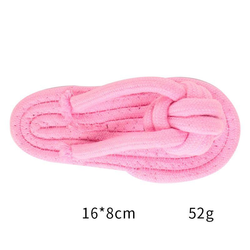 Pets Club Slipper Shaped Natural Cotton Chew Toys For Dogs