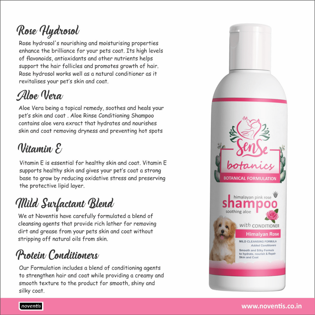 Noventis Sense Botanics Himalayan Pink Rose Shampoo 200 ml