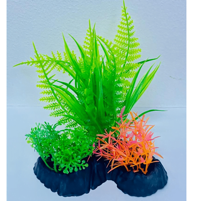 Aquarium Plastic  Plant - M511-W13*H13 Cm (Sold By 2 Pcs /Pack)