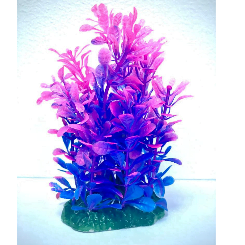 Aquarium Plastic  Plant - M402-W7*H13 Cm (Sold By 6 Pcs/Pack)
